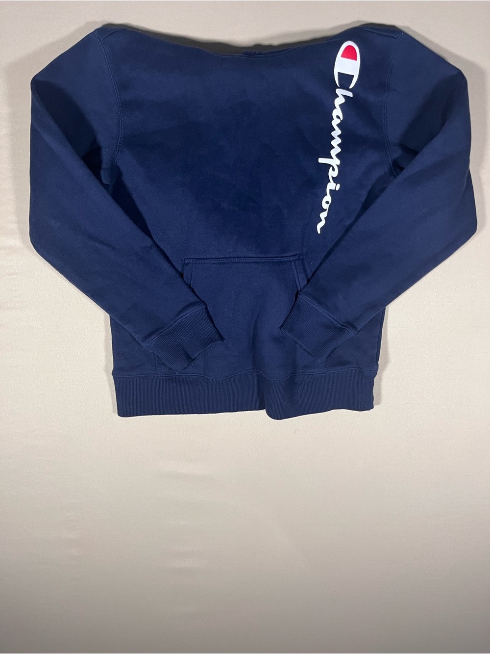 Champion Kid’s Navy Script‎ Logo Sweatshirt